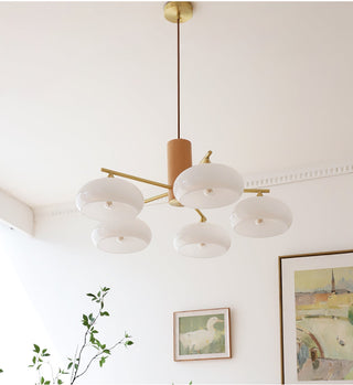 Nova Lustre Métal Verre Kaki Naturel Salon