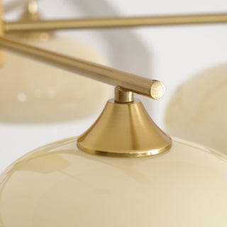 Nova Lustre Métal Verre Kaki Naturel Salon
