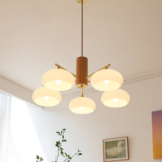 Nova Lustre Métal Verre Kaki Naturel Salon