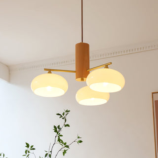 Nova Lustre Métal Verre Kaki Naturel Salon