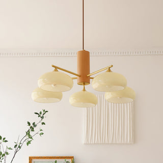 Nova Lustre Métal Verre Kaki Naturel Salon