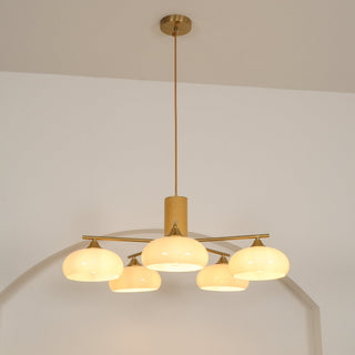 Nova Lustre Métal Verre Kaki Naturel Salon