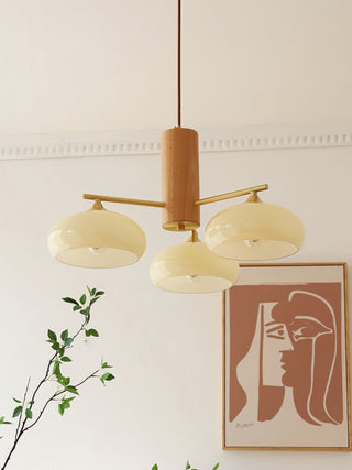 Nova Lustre Métal Verre Kaki Naturel Salon