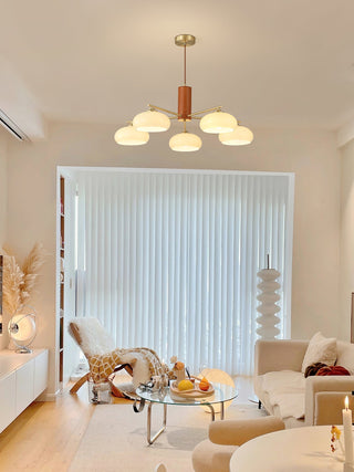 Nova Lustre Métal Verre Kaki Naturel Salon