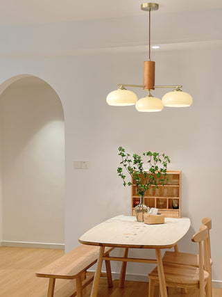 Nova Lustre Métal Verre Kaki Naturel Salon