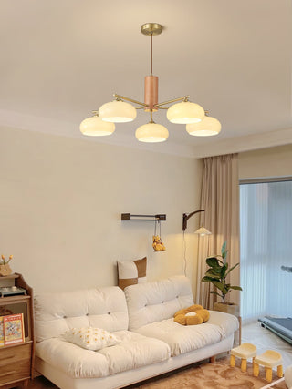 Nova Lustre Métal Verre Kaki Naturel Salon