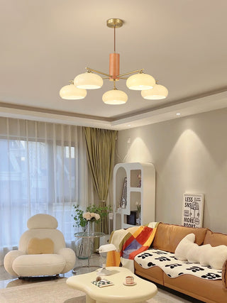 Nova Lustre Métal Verre Kaki Naturel Salon