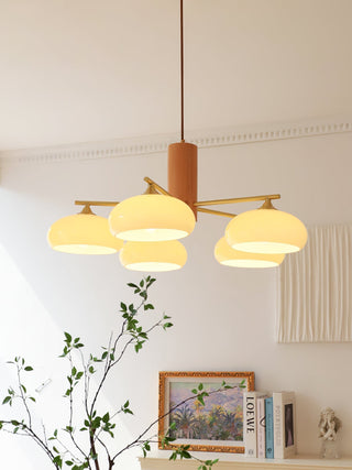 Nova Lustre Métal Verre Kaki Naturel Salon