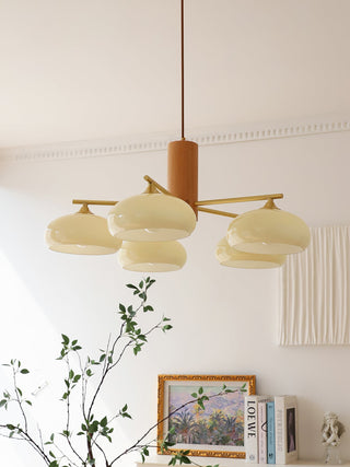 Nova Lustre Métal Verre Kaki Naturel Salon
