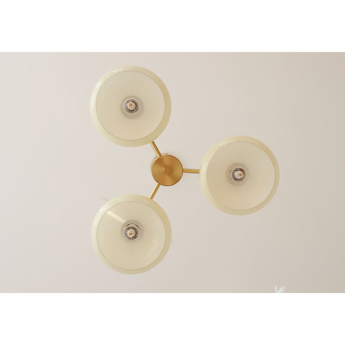 Nova Lustre Métal Verre Kaki Naturel Salon