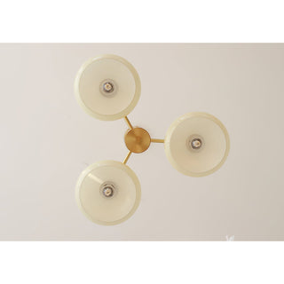 Nova Lustre Métal Verre Kaki Naturel Salon