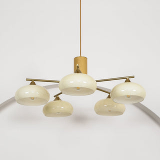 Nova Lustre Métal Verre Kaki Naturel Salon