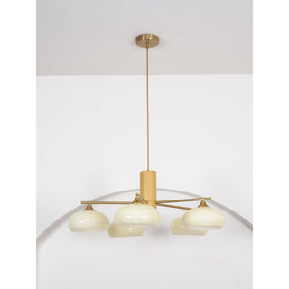 Nova Lustre Métal Verre Kaki Naturel Salon