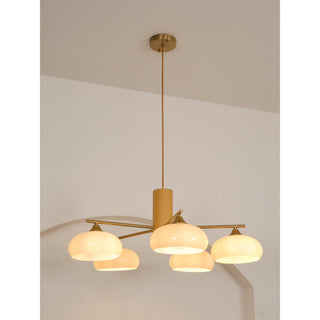 Nova Lustre Métal Verre Kaki Naturel Salon