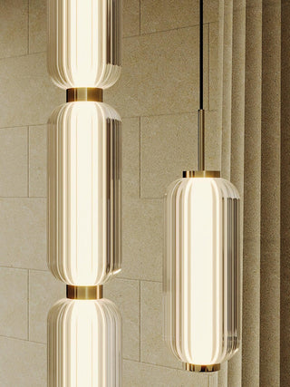 Cylindra Suspension en Verre Moderne-Luire