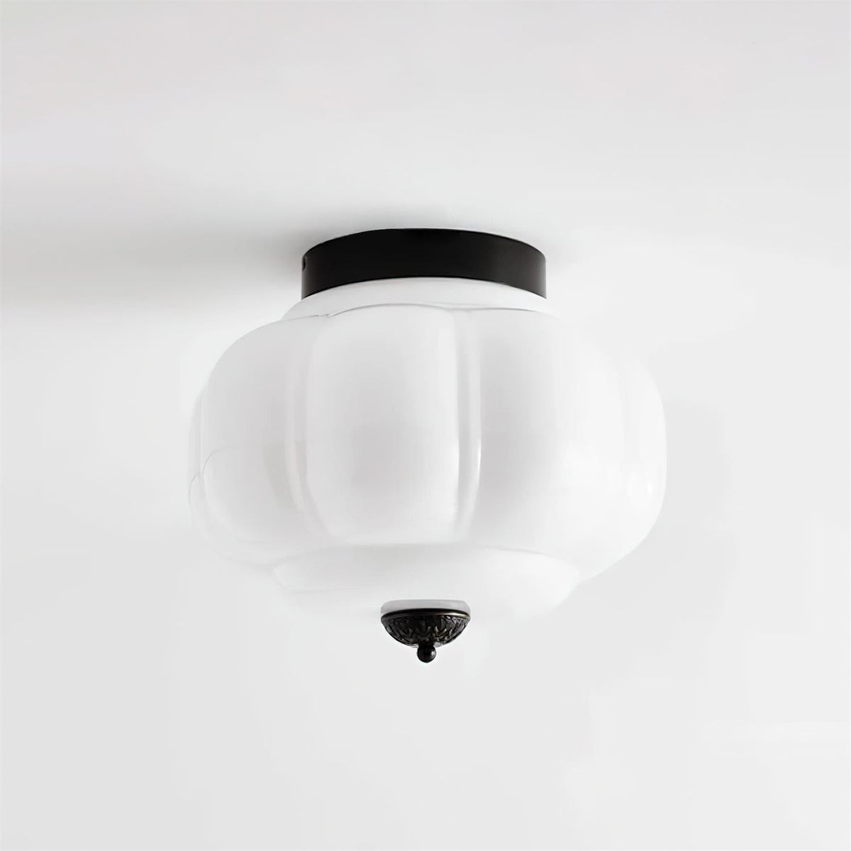 Selviro Ceiling Lamp Green Glass Brass Classic-Neutral Decor