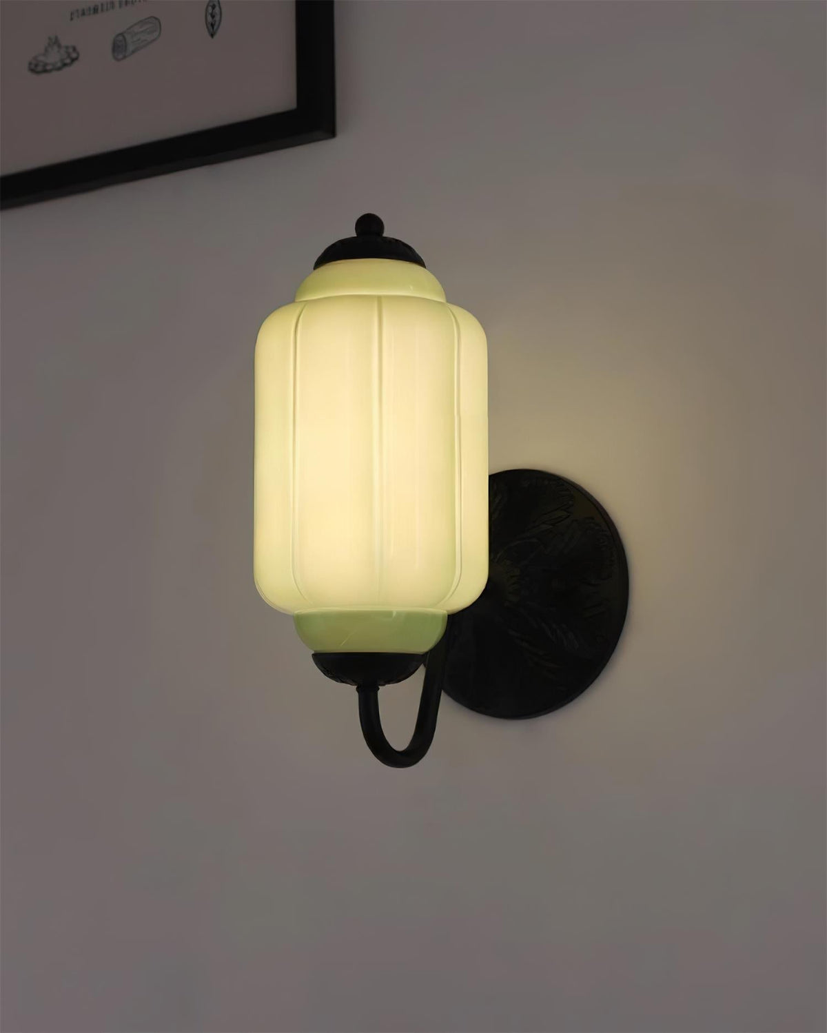 Melvane Vintage Pink Glass Wall Sconce-Neutral Decor
