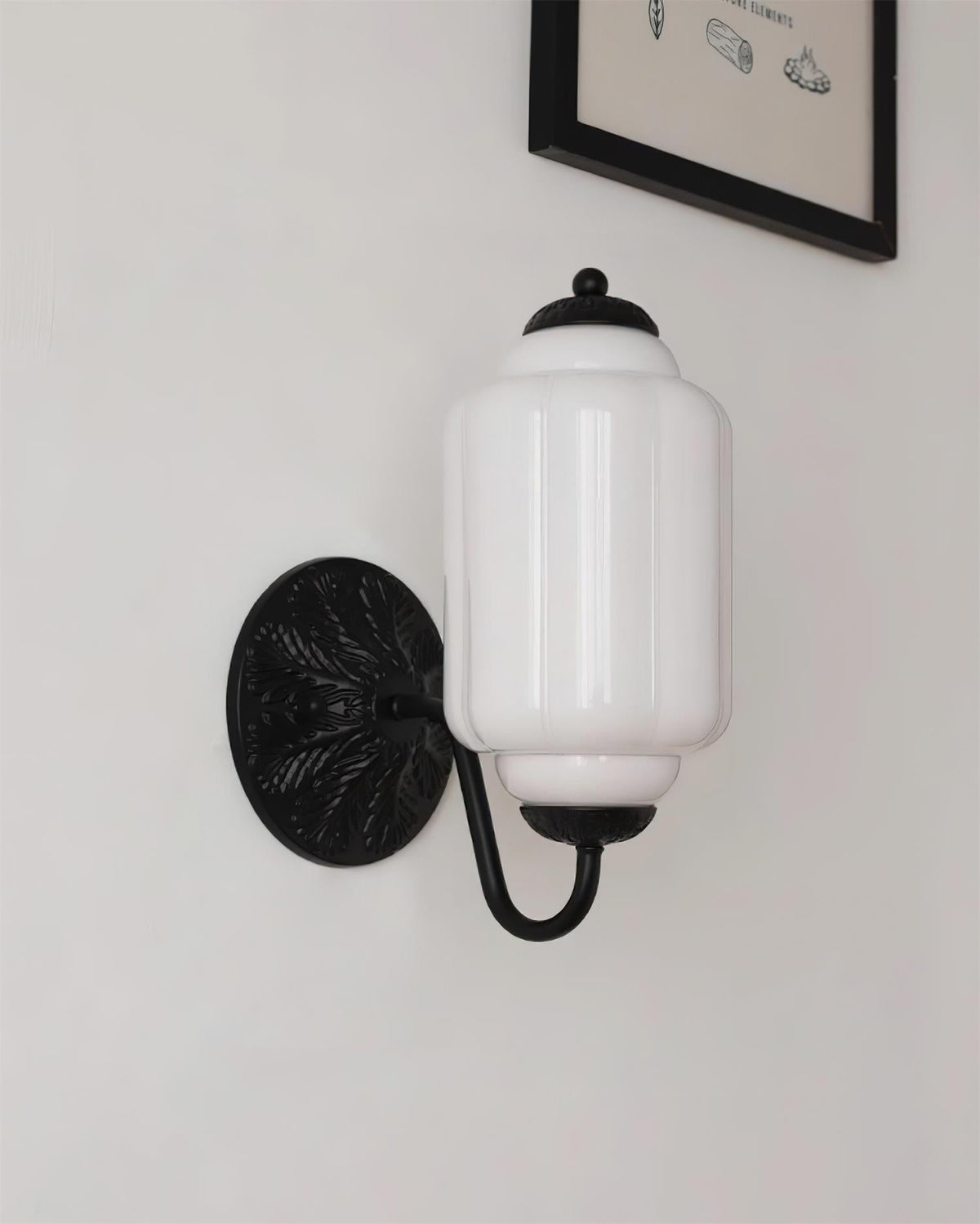 Melvane Vintage Pink Glass Wall Sconce-Neutral Decor