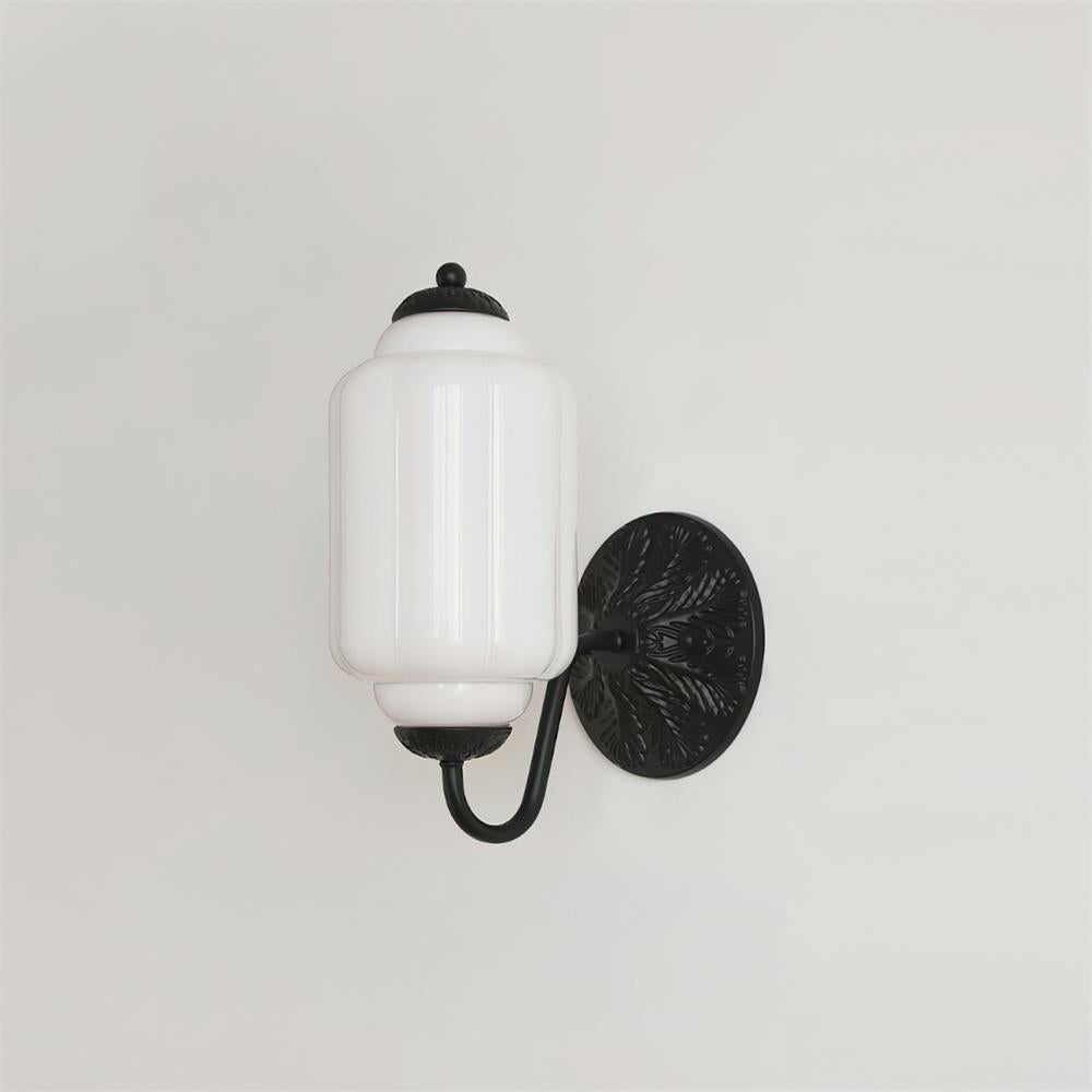 Melvane Vintage Pink Glass Wall Sconce-Neutral Decor