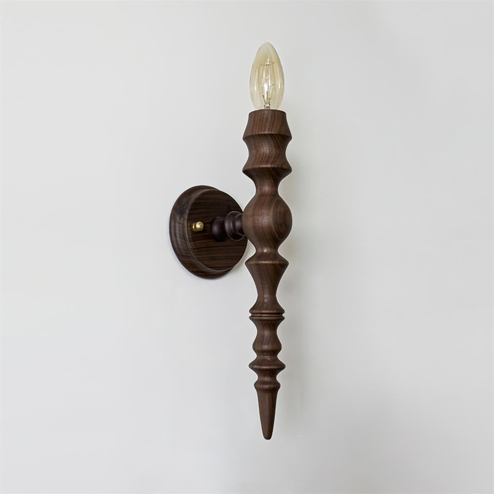 Wall Lamp Modern Vintage Wood Body Multiple Wood Finishes-Neutral Decor
