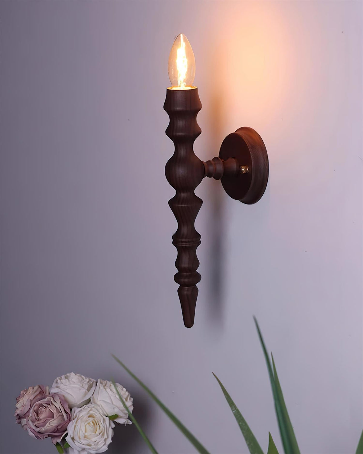Wall Lamp Modern Vintage Wood Body Multiple Wood Finishes-Neutral Decor