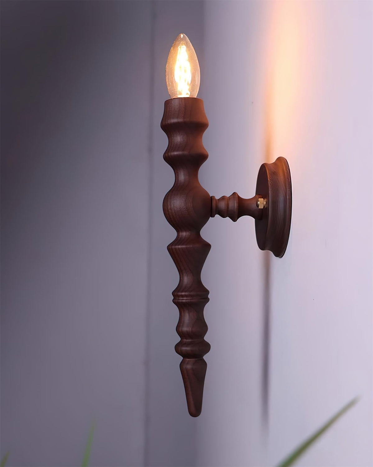 Wall Lamp Modern Vintage Wood Body Multiple Wood Finishes-Neutral Decor