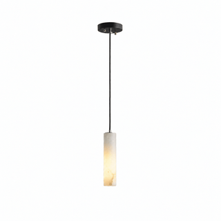 Elongated Alabaster Cluster Pendant Lamp-Neutral Decor