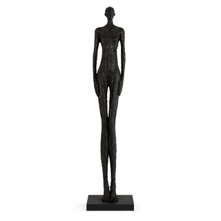 Elongated Form Sculpture-Neutral Decor