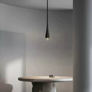 Elongated Teardrop Pendant Light-Neutral Decor