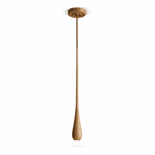 Elongated Teardrop Pendant Light-Neutral Decor