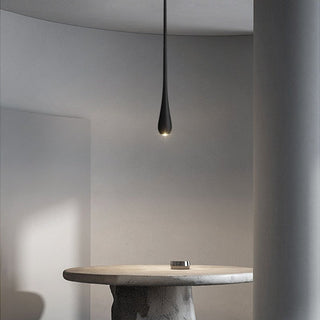 Elongated Teardrop Pendant Light-Neutral Decor