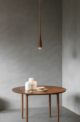 Elongated Teardrop Pendant Light-Neutral Decor