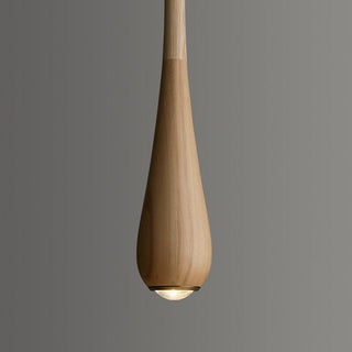 Elongated Teardrop Pendant Light-Neutral Decor