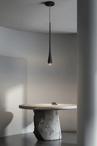 Elongated Teardrop Pendant Light-Neutral Decor