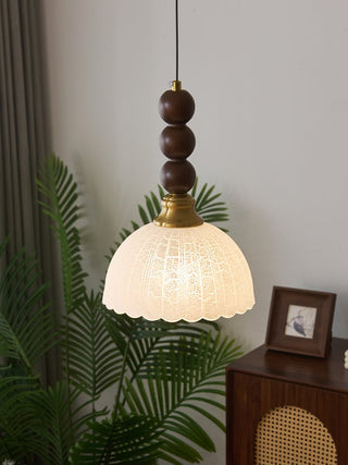 Avshaara Suspension en Tissu Vintage et Bois