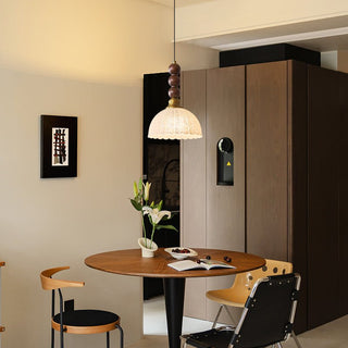Avshaara Suspension en Tissu Vintage et Bois