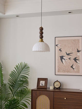 Avshaara Suspension en Tissu Vintage et Bois