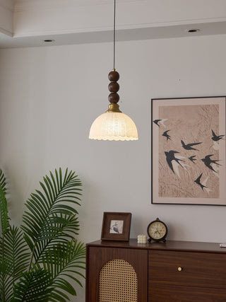 Avshaara Suspension en Tissu Vintage et Bois