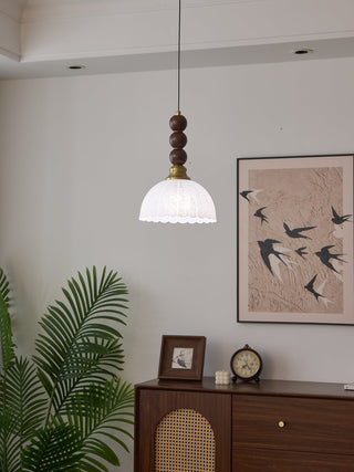 Avshaara Suspension en Tissu Vintage et Bois