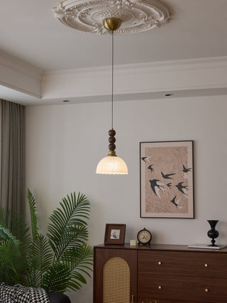 Avshaara Suspension en Tissu Vintage et Bois