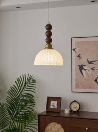 Avshaara Suspension en Tissu Vintage et Bois