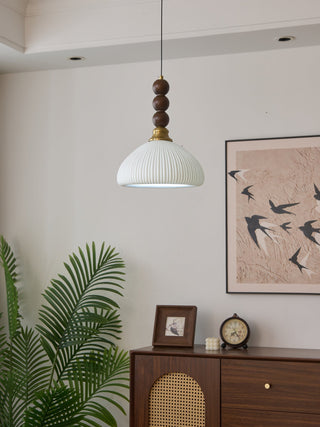 Avshaara Suspension en Tissu Vintage et Bois