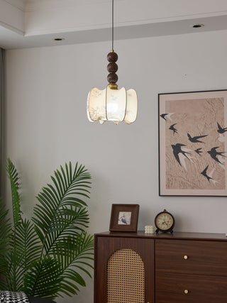 Avshaara Suspension en Tissu Vintage et Bois