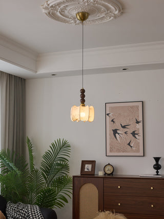 Avshaara Suspension en Tissu Vintage et Bois