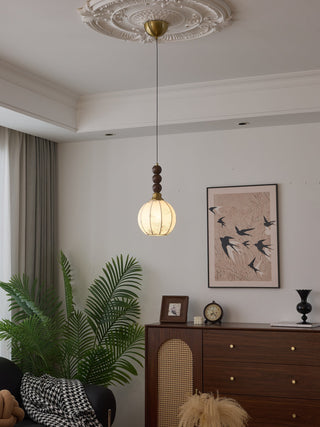 Avshaara Suspension en Tissu Vintage et Bois