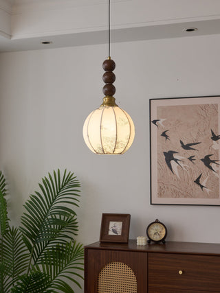 Avshaara Suspension en Tissu Vintage et Bois
