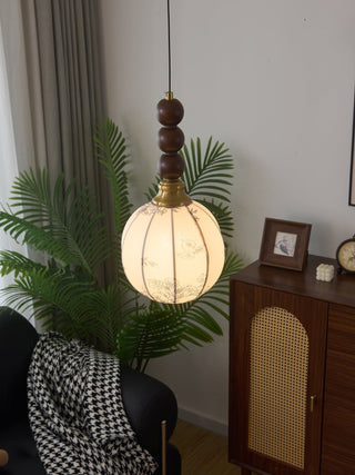 Avshaara Suspension en Tissu Vintage et Bois