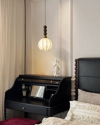 Avshaara Suspension en Tissu Vintage et Bois
