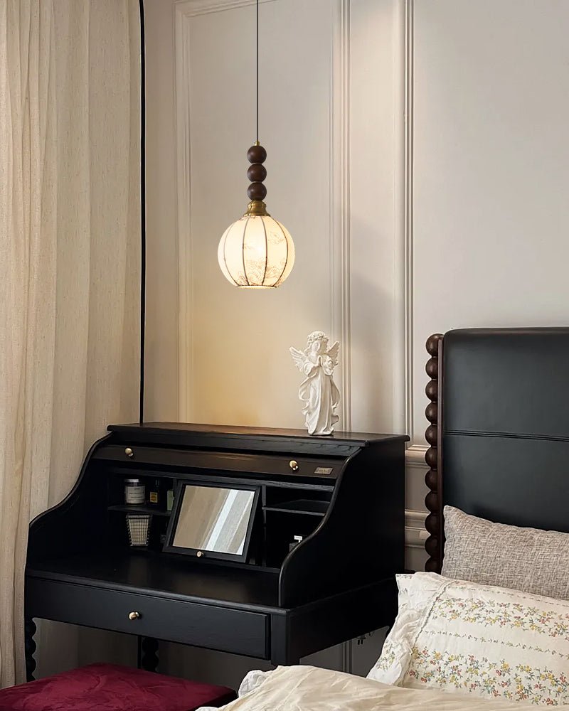Kelloris Suspension en Tissu Vintage et Bois