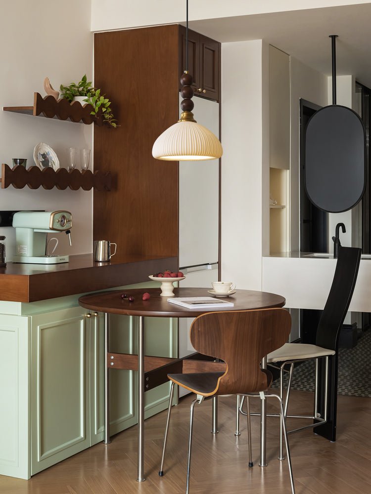 Kelloris Suspension en Tissu Vintage et Bois